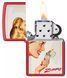 Зажигалки бензиновые набор Zippo Red Matte и Black Matte Vintage Ad Lighter Set 46295 V77554019 фото 8