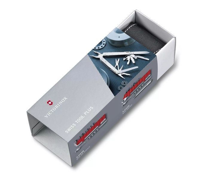 Мультитул Victorinox SwissTool X Plus Ratchet 3.0339.L с кожаным чехлом 38 функций с набором бит, ключом-трещоткой V77554242 фото