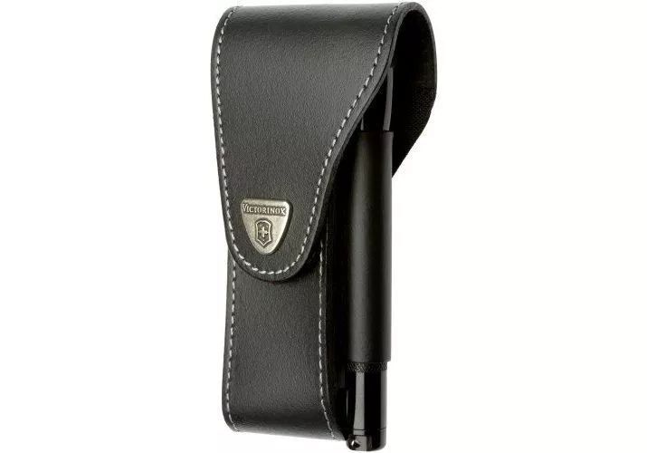 Чехол на пояс Victorinox кожаный с отделением для фонарика для SwissTool Черный (4.0527.03) V77553403 фото