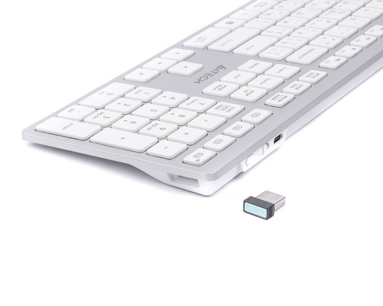 Клавіатура A4-Tech Fstyler FBX50C бездротовa, колір білий FBX50C (White) 1605858 фото