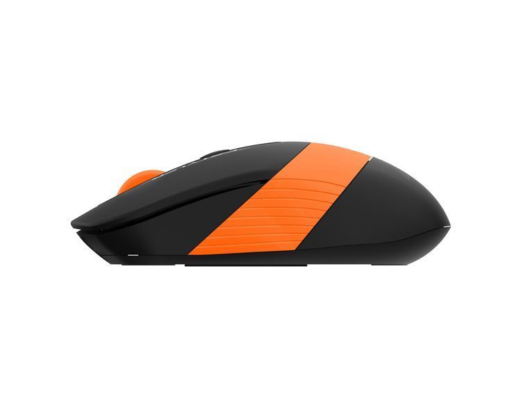 Миша бездротова A4Tech Fstyler FG10S (Orange), безшумна, USB, колір чорний+помаранчевий FG10S (Orange) 1604567 фото