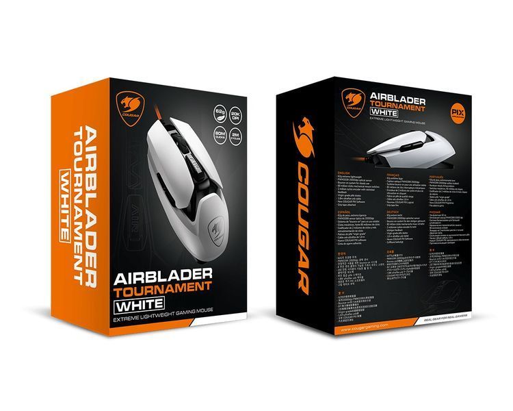 Мышь компьютерная игровая Cougar AirBlader Tournament (White), USB AirBlader Tournament (White) 1605766 фото