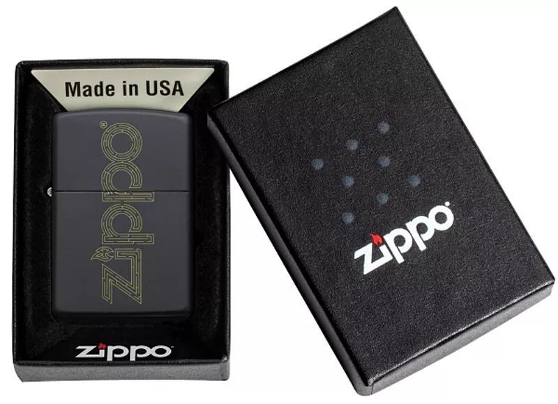 Запальничка бензинова Matte ZIPPO Black (49598) V77550827 фото