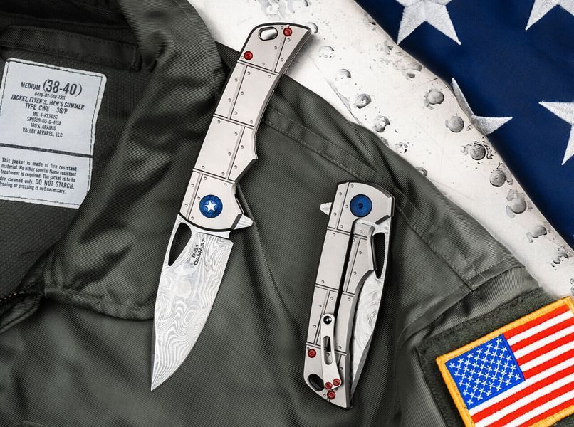 Нiж Boker Plus P-51 Damast 01BO910DAM 4009060 фото