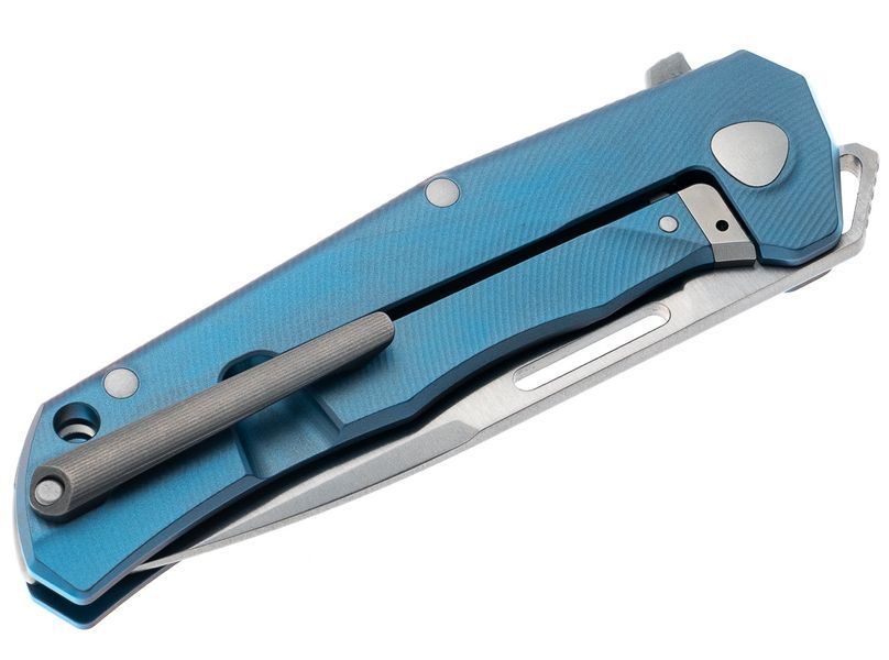 Ніж Lionsteel Q4ttro Titanium Blue Q4 BL 392172 фото