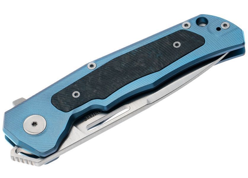Ніж Lionsteel Q4ttro Titanium Blue Q4 BL 392172 фото