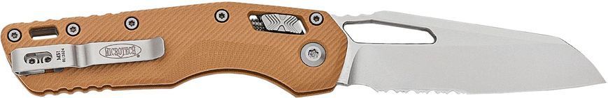 Ніж Microtech MSI Stonewashed PS G-10 Tan Напівсеррейтор 210-11FLGTTA 14090606 фото