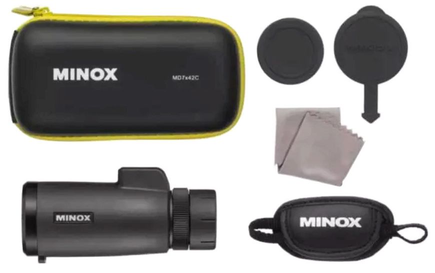 Монокуляр MINOX MD 7x42 C Black с компасом и дальномерной сеткой 12760004 фото