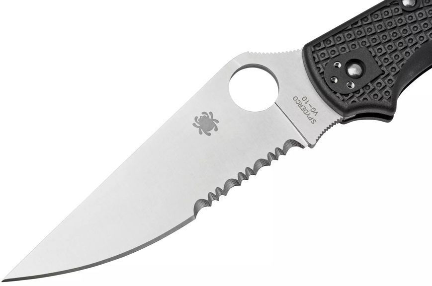 Ніж Spyderco Stretch 2 XL FRN Напівсеррейтор C258PSBK 871528 фото