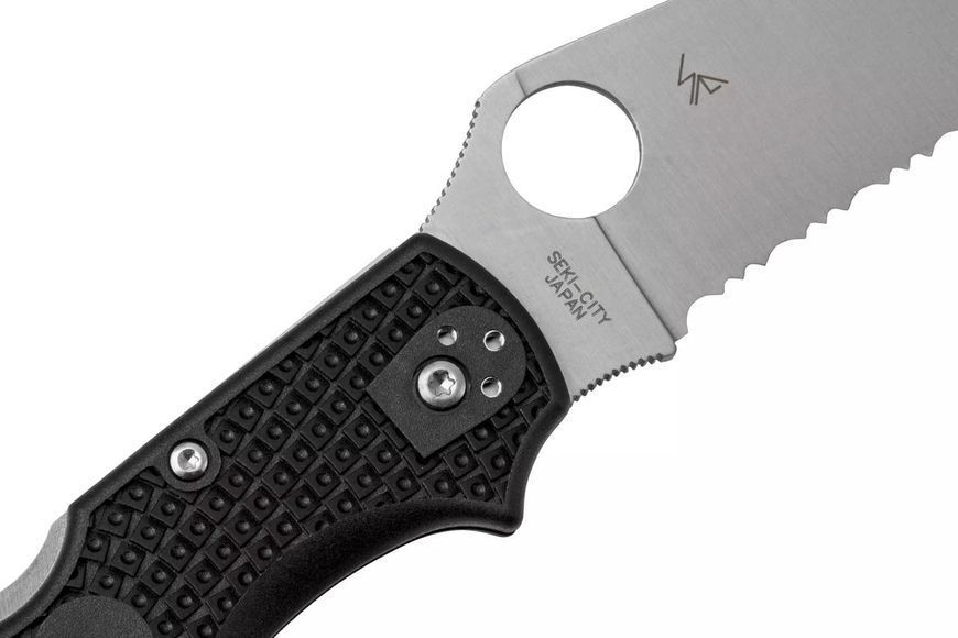 Ніж Spyderco Stretch 2 XL FRN Напівсеррейтор C258PSBK 871528 фото