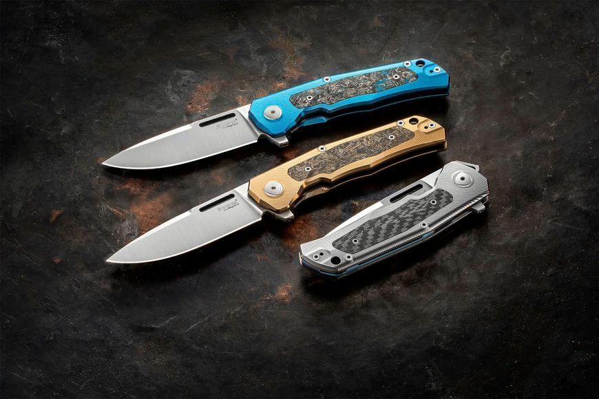 Ніж Lionsteel Q4ttro Titanium Blue Q4 BL 392172 фото