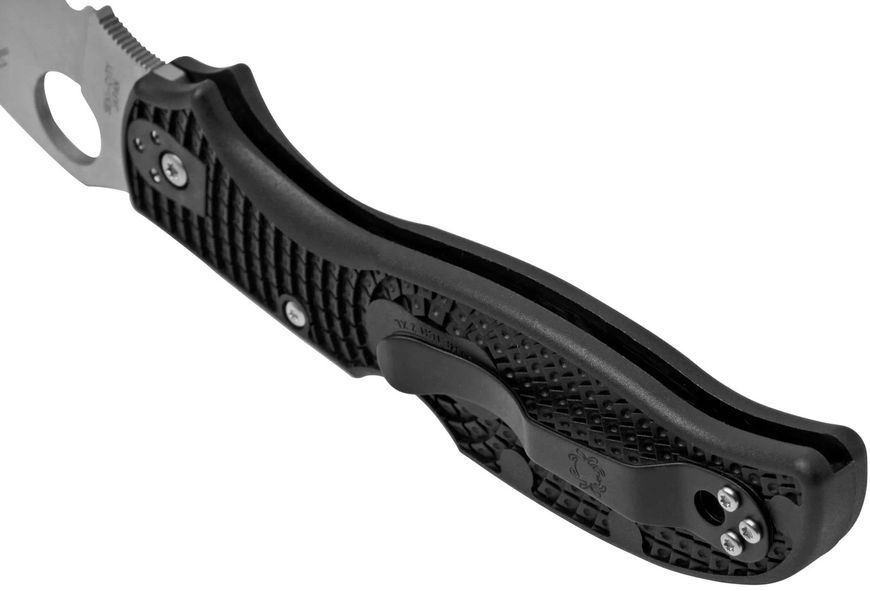 Ніж Spyderco Stretch 2 XL FRN Напівсеррейтор C258PSBK 871528 фото