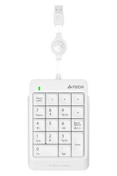 Клавиатура цифровая A4-Tech FK13, цвет белый, USB FK13 (White) 1604979 фото