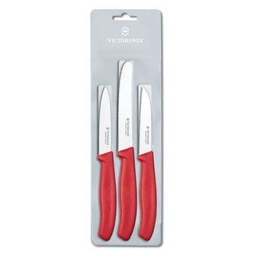 Набор кухонных овощных ножей Victorinox Swiss Classic Paring Set 3 шт Красный (6.7111.3) V77551916 фото