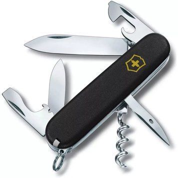 Швейцарський ніж Victorinox Spartan Mat Чорний матовий лак з жовтим лого (1.3603.3.M0008p) V77552810 фото