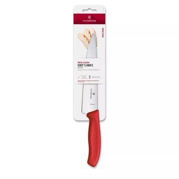 Кухонний шеф-ніж Victorinox Swiss Classic Chef's Червоний блістер 6.8001.19C1B V77554447 фото