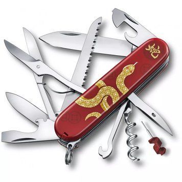 Швейцарський ніж Victorinox Huntsman Year of the Snake 2025 91 мм 16 функцій Червоний (1.3714.E14) V77552795 фото