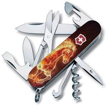 Швейцарський ніж Victorinox Climber Zodiac Вогняний кінь Різнокольоровий глянсовий 1.3703_Z5210pk V77554184 фото