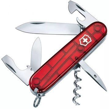 Швейцарський ніж Victorinox Spartan 91 мм 12 Червоний напівпрозорий у блістері (1.3603.TB1) V77552998 фото