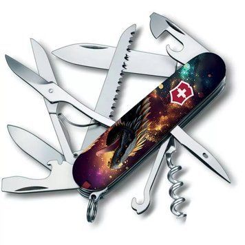 Швейцарський ніж Victorinox Huntsman Zodiac 91 мм 15 функцій Зоряний дракон (1.3713.3_Z3220p) V77552796 фото