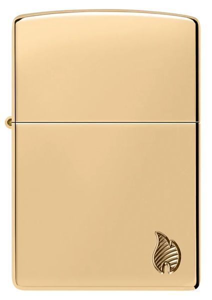Запальничка Zippo Armor High Polish Brass Flame Design 46397 V77553985 фото