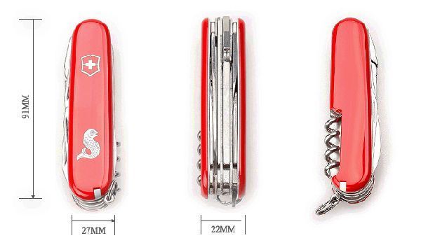 Швейцарський ніж Victorinox Angler Червоний (1.3653.72) V77553536 фото