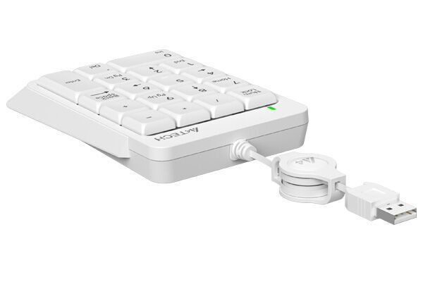 Клавіатура цифрова A4-Tech FK13, колір білий, USB FK13 (White) 1604979 фото