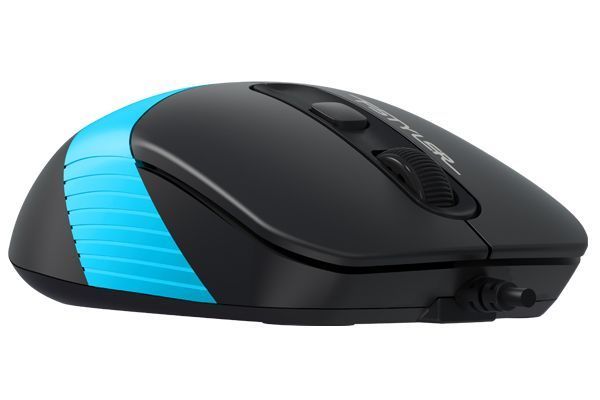 Мышь A4Tech Fstyler FM10 (Blue), USB, цвет черный+голубой FM10 (Blue) 1604043 фото