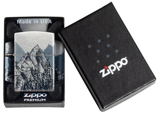 Запальничка Zippo 46280 Mountain Sketch Design ZP77890009 фото