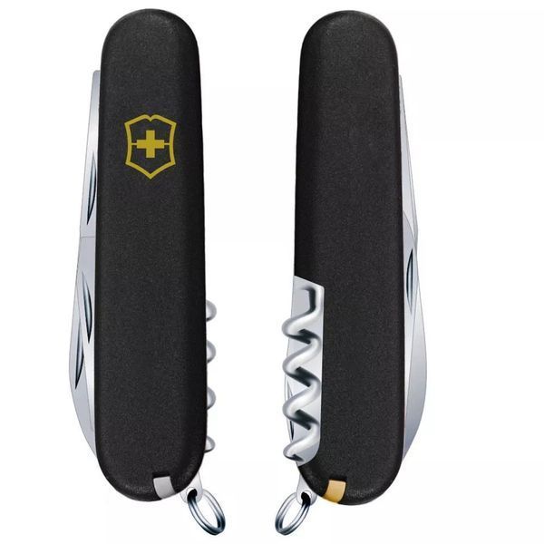 Швейцарский нож Victorinox Spartan Mat Черный матовый лак с желтым лого (1.3603.3.M0008p) V77552810 фото