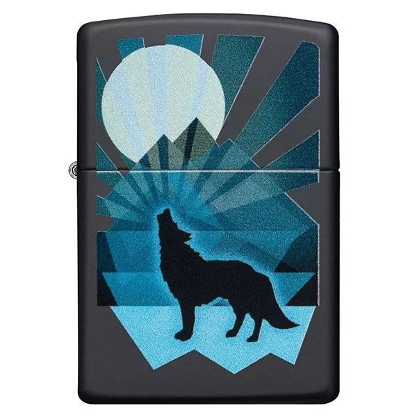 Зажигалка бензиновая Zippo Wolf And Moon Design (29864) V77550573 фото