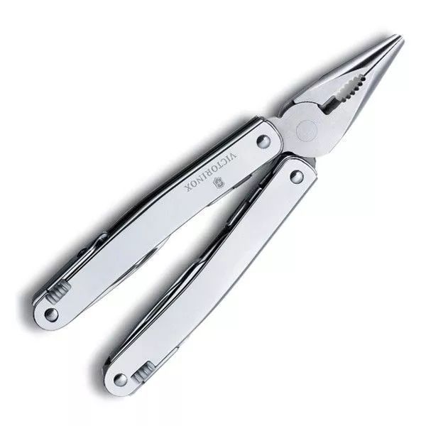 Мультитул Victorinox SwissTool Spirit у шкіряному чохлі з поворотною кліпсою 27 функцій (3.0227.L1) V77551774 фото