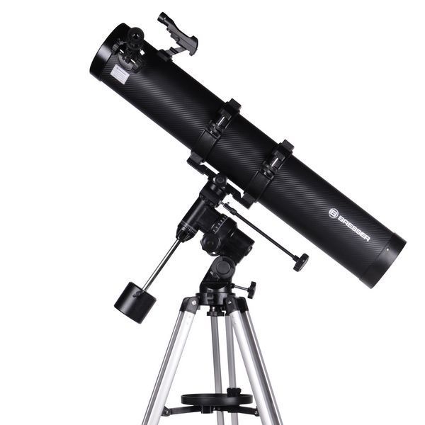Телескоп Bresser Galaxia II 114/900 EQ Solar Carbon з сонячним фільтром і адаптером для смартфона (4614909) 925516 фото