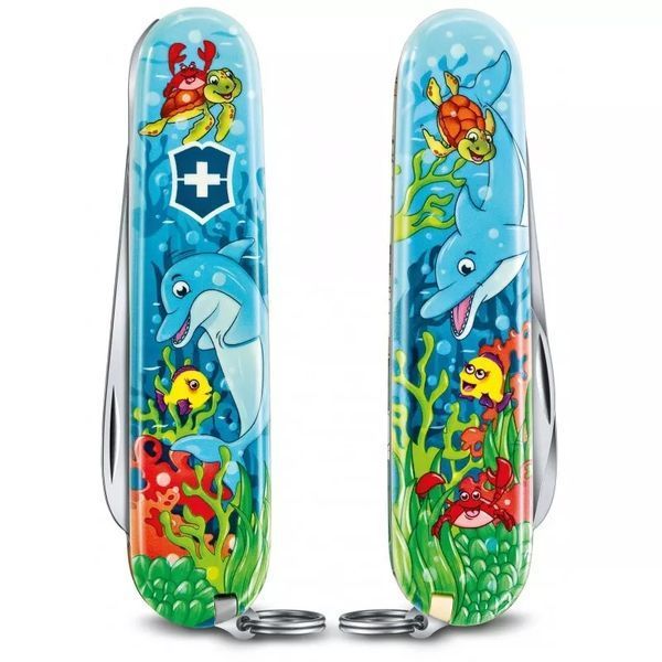 Набор детский подарочный Victorinox My First Children Set Animal Edition Dolphin нож 84 мм/9 функций (0.2373.E1) V77551834 фото