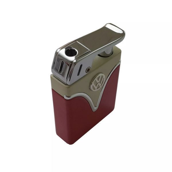 Газова запальничка п'єзо Licences VW Metal Lighter Tank Жовто-червона (40610129YERED) V77550591 фото