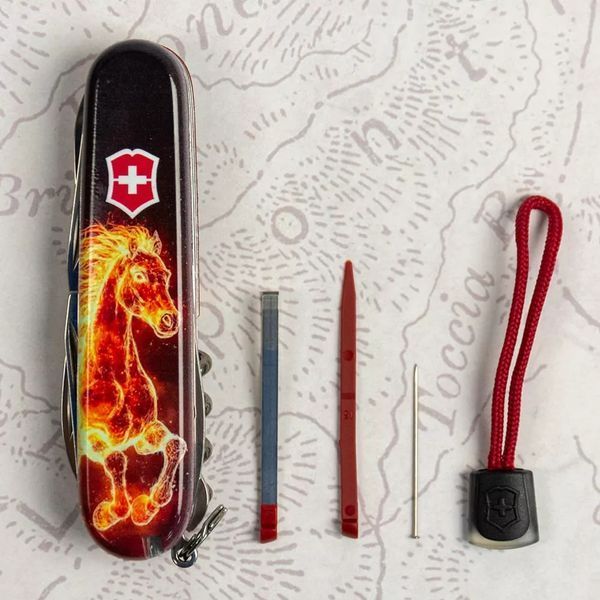Швейцарский нож Victorinox Climber Zodiac Огненная лошадь Разноцветная глянцевая 1.3703_Z5210pk V77554184 фото