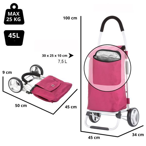 Сумка-тележка ShoppingCruiser Foldable 45 Purple (604319) 927296 фото