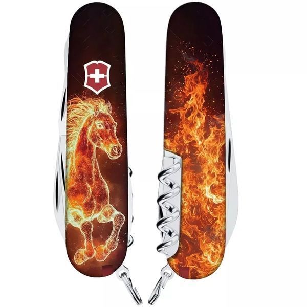 Швейцарский нож Victorinox Climber Zodiac Огненная лошадь Разноцветная глянцевая 1.3703_Z5210pk V77554184 фото