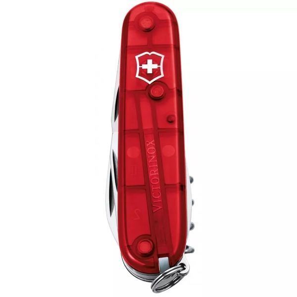 Швейцарський ніж Victorinox Spartan 91 мм 12 Червоний напівпрозорий у блістері (1.3603.TB1) V77552998 фото