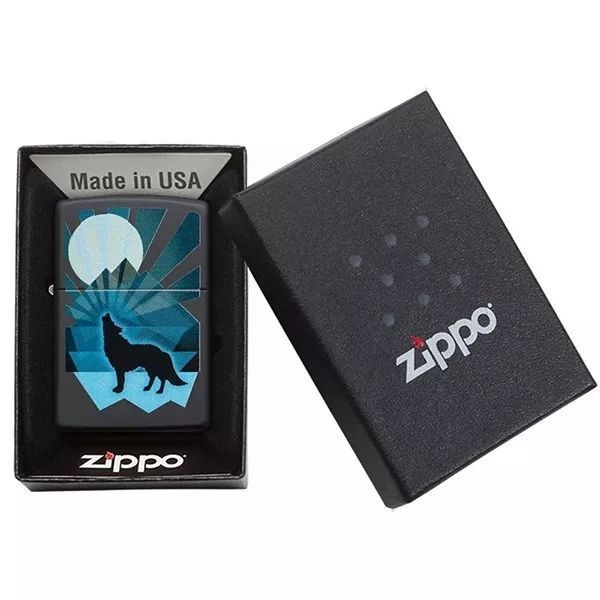 Зажигалка бензиновая Zippo Wolf And Moon Design (29864) V77550573 фото