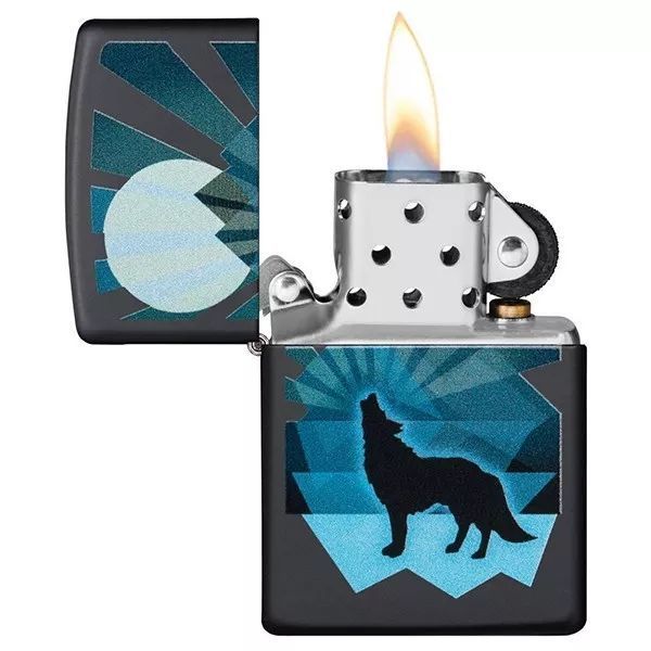 Зажигалка бензиновая Zippo Wolf And Moon Design (29864) V77550573 фото