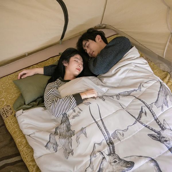 Спальний мішок двомісний із подушками Naturehike NH21MSD06, зелений 94431 фото