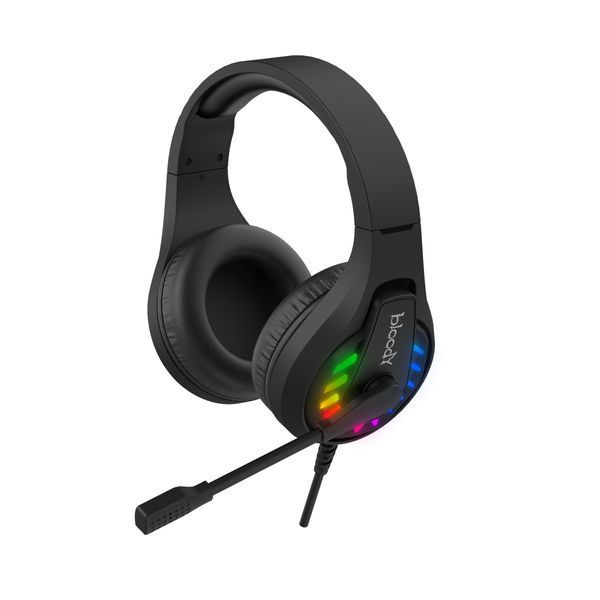 Гарнитура игровая Bloody G230p с LED подсветкой, черный цвет, USB+3.5 jack G230p Bloody (Black) 1605587 фото