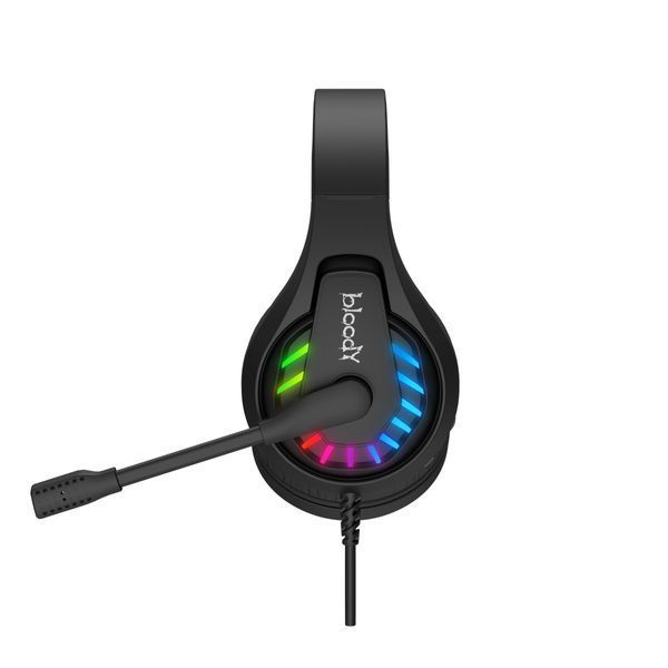 Гарнитура игровая Bloody G230p с LED подсветкой, черный цвет, USB+3.5 jack G230p Bloody (Black) 1605587 фото