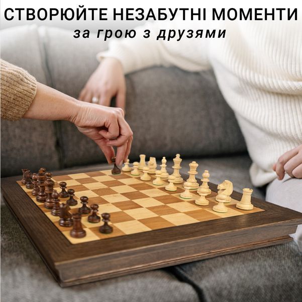 Настольная игра Шахматы ручной работы из натурального дерева VC100175 фото