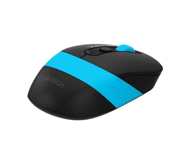 Миша бездротова A4Tech Fstyler FG10S (Blue), безшумна, USB, колір чорний+блакитний FG10S (Blue) 1604568 фото
