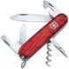 Швейцарський ніж Victorinox Spartan 91 мм 12 Червоний напівпрозорий у блістері (1.3603.TB1) V77552998 фото 1