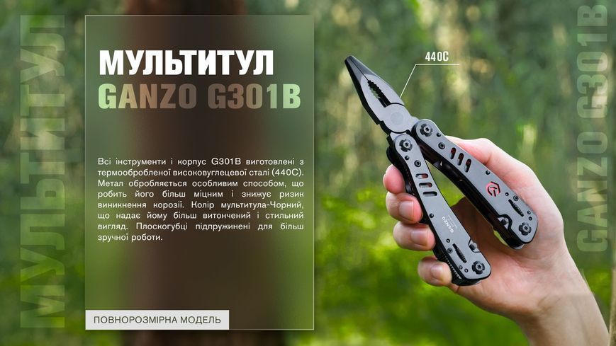 Мультитул Multi Tool Ganzo G301-В 34601 фото