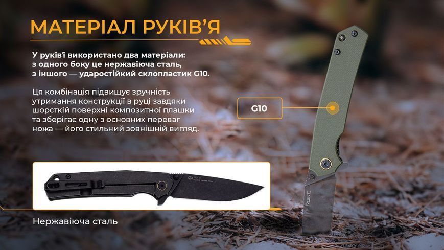 Нож Ruike P801-G 97164 фото
