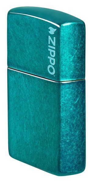 Запальничка Zippo 24004 ZL Classic Candy Teal Zippo Logo 77890054 фото